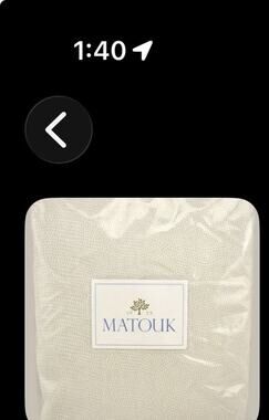 Matouk Jasper Cotton Sateen ONE STANDARD Pillowsham Dune